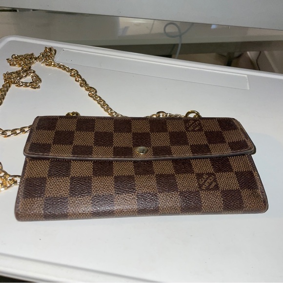 Louis Vuitton damier ebene brown wallet woc - Picture 2 of 16